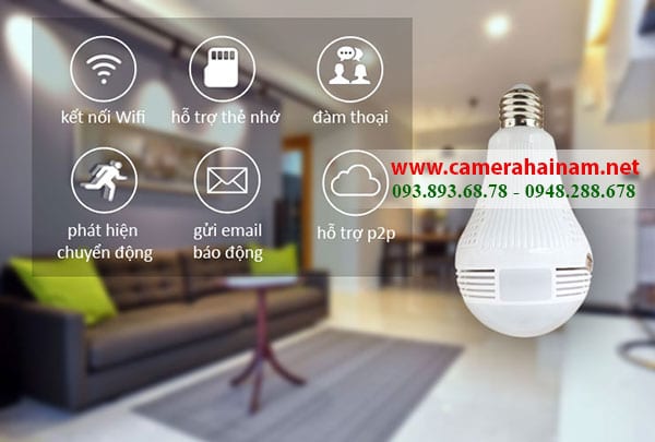 Camera ngụy trang bóng đèn Yoosee chính hãng, chất lượng cao - Phân phối Camera ngụy trang bóng đèn không dây cho gia đình giá rẻ