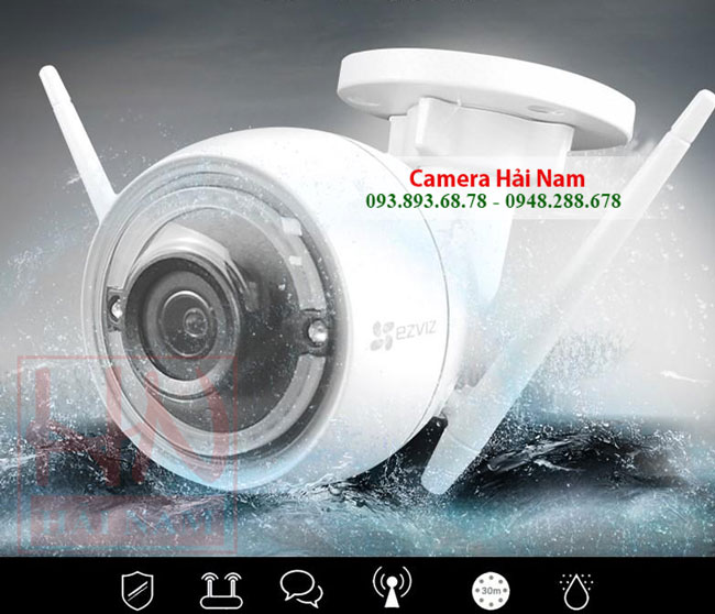 Camera IP Wifi Ngoài trời EZViz 2M Full HD 1080P chống nước, báo trộm thông minh