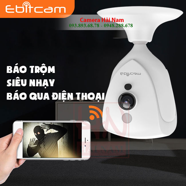Camera Wifi Ebitcam Cube 2.0MP EBF4 Full HD 1080P, Góc rộng có Đàm thoại, Báo trộm giá rẻ